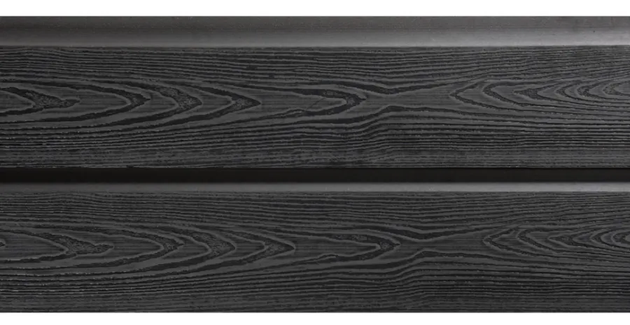 Kirkedal by TreeTops Komposithegn*Kirkedal hegnsprofil K1 sort 25 x 150 x 1800 mm