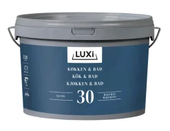 LUXI® Vægmaling*Køkken & Bad 30 vægmaling hvid 2,25 liter -