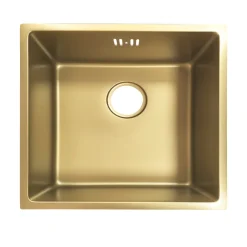 Køkkenvaske*Køkkenvask 440 x 440 mm Messingfinish