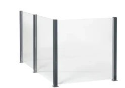Panelhegn*Klart glas til havehegn - hærdet og 6 mm
