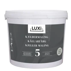 LUXI® Vægmaling*Kældermaling 5 5 liter - Lys betongrå