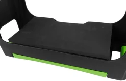 Garden® Øvrige Haveredskaber*Knæskammel m/opbevaring H:26 x B:50 x D:19 cm - Sort/grøn. praktisk design med opbevaringsplads til haveredskaber