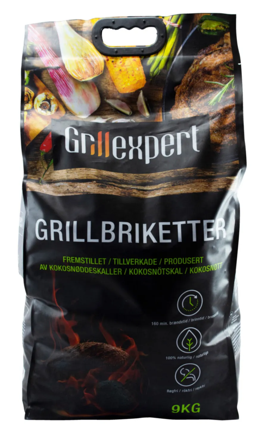 Grillexpert® Kulgrill & Briketter*Kokosbriketter 9 kg -
