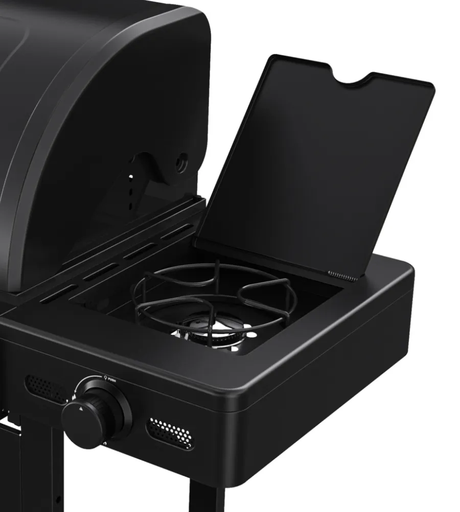 Grillexpert® Kulgrill & Briketter|Gasgrill*Kombigrill til gas og kul - Sort