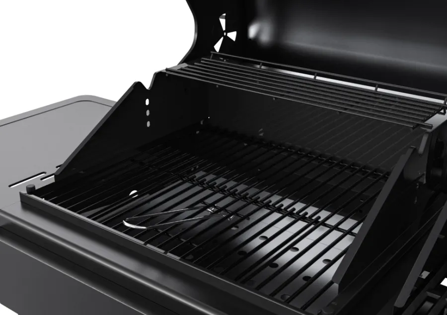 Grillexpert® Kulgrill & Briketter|Gasgrill*Kombigrill til gas og kul - Sort