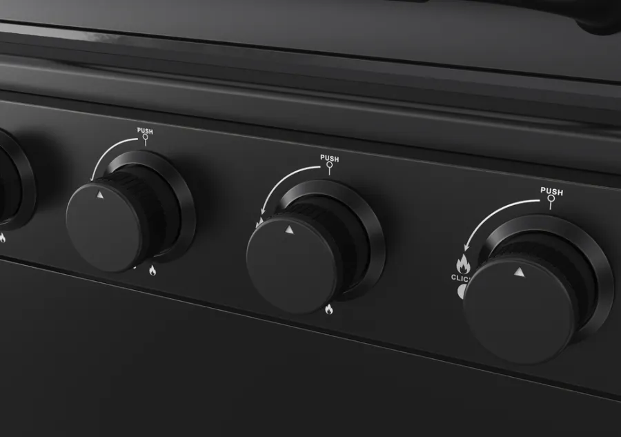 Grillexpert® Kulgrill & Briketter|Gasgrill*Kombigrill til gas og kul - Sort