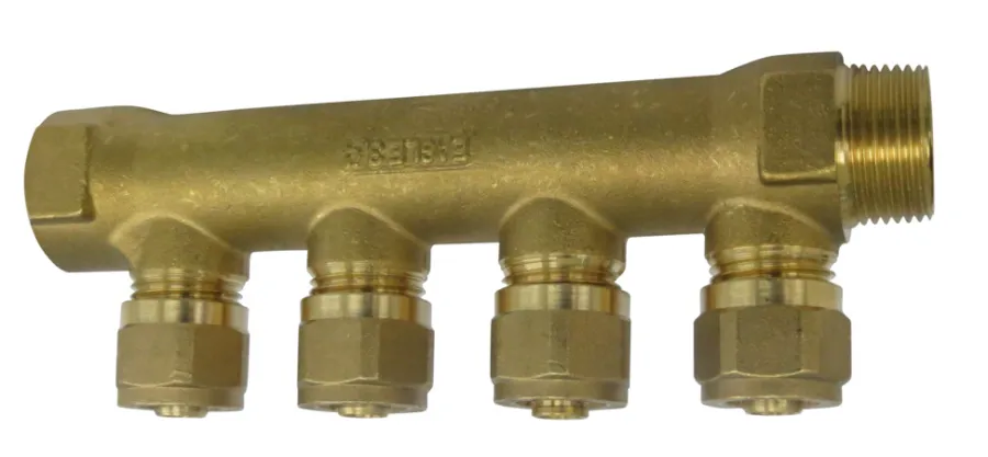 Fittings Til Rør*Komplet fordelerrør 4 tilslutninger 3/4" x 15 cm