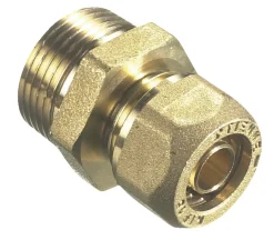 Fittings Til Rør*Kompressionsnippel 3/4" x 15 mm Messing