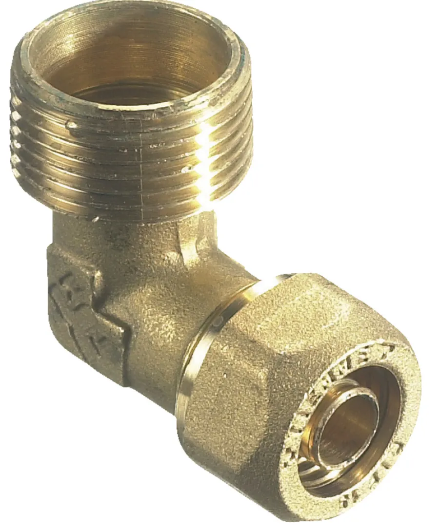 Fittings Til Rør*Kompressionsvinkel m/nippel 3/4" x 15 mm