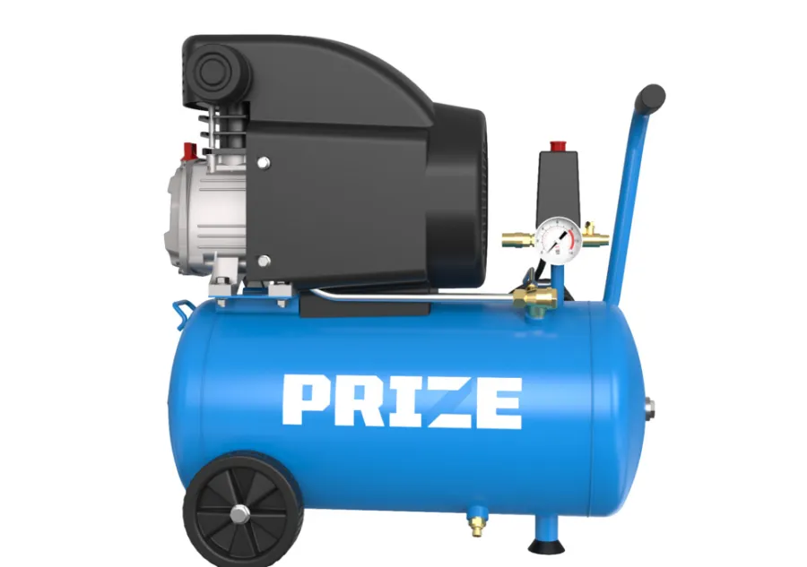 PRIZE® Kompressor*Kompressor støjsvag 1,0 hk og 24 L tank -