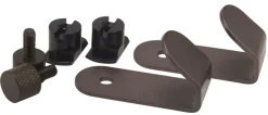 FibroTech Knager & Knagerækker|Akustikpaneler & Tilbehør*Krog t/akustikpanel 5 x 2,5 cm 2-pk. bruneret stål