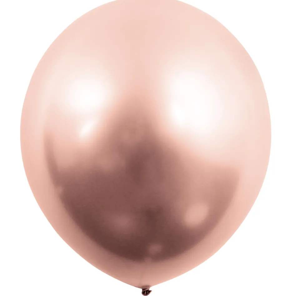 Pynt & Festudstyr*Kromballon 30 cm 4 stk. rose guld
