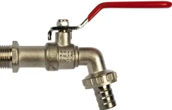Haner & Ventiler*Kugleaftaphane 1/2" L-greb krom