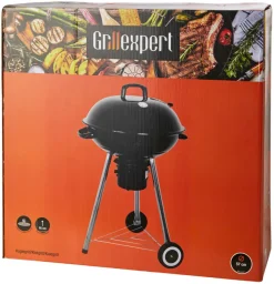 Grillexpert® Kulgrill & Briketter*Kuglegrill Ø57 cm med termometer -