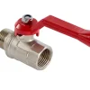 Haner & Ventiler*Kuglehane 1/2" muffe/nippel L-greb