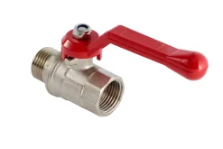 Haner & Ventiler*Kuglehane 1/2" muffe/nippel L-greb