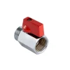Haner & Ventiler*Kuglehane 1/2" x 1/2" rødt greb
