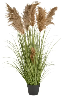 Sæsonafslutning|Kunstige Planter*Kunstgræs med ægte pampas 120 cm