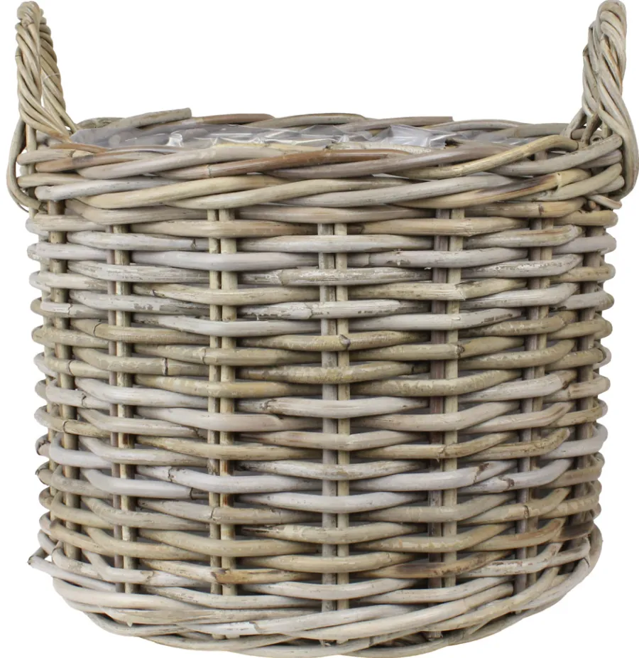 Scan-Pot Krukker*Kurv Liza m/plast Ø40 x H30 cm