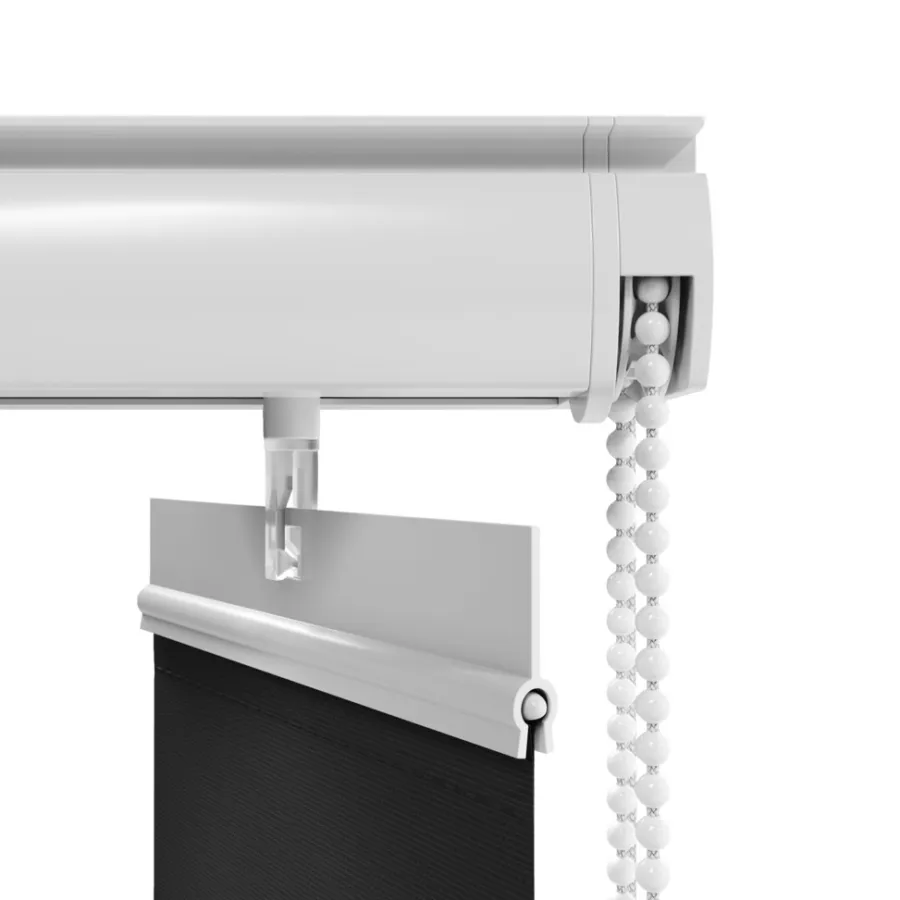 Lamelgardiner*Lamelgardin 100 x 250 cm Sort