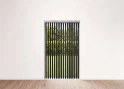 Lamelgardiner*Lamelgardin 100 x 250 cm Sort