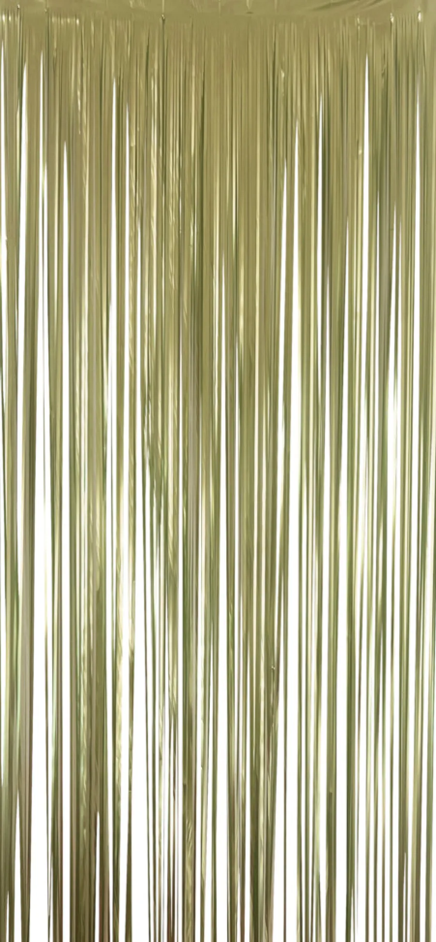 Pynt & Festudstyr*Lametta gardin m/selvklæb 90 x H250 cm guld