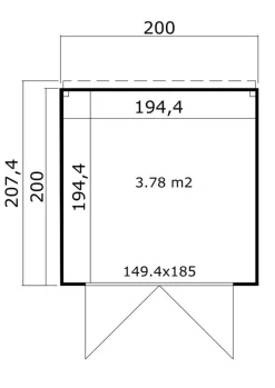 Lasita Maja Redskabsrum*redskabsrum Fynn 1 200 x 200 cm