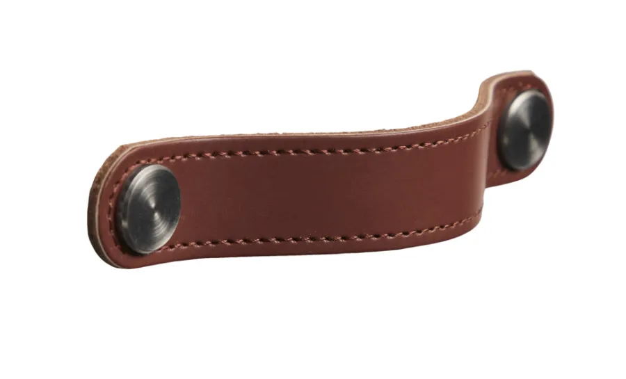 Greb & Hængsler*Læderstropper 12,8 cm 2-pk. Brun