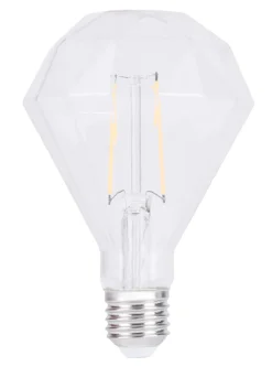 Led-Pærer*LED-filamentpære diamant 2 W E27
