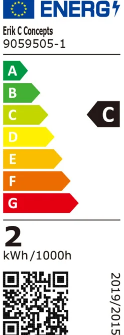 Led-Pærer*LED-filamentpære 1,5 W E27 2-pk.