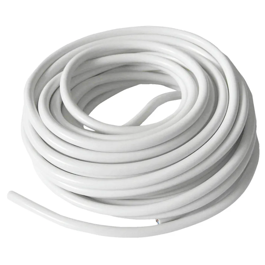 Elworks Kabler & Ledninger*Ledning rund 2 x 0,75 mm² 10 meter - Hvid