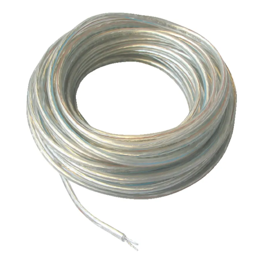 Elworks Kabler & Ledninger*Ledning rund 2 x 0,75 mm² 10 m - Transparent