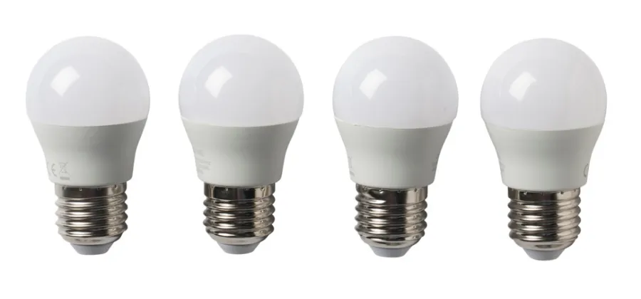 Led-Pærer*LED-pære krone 4,2 W E27 4-pk.