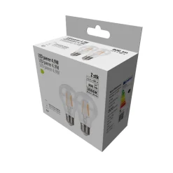 Led-Pærer*LED-pære standard 4,9 W E27 2-pk.