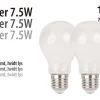 Led-Pærer*LED-pære standard 7,5 W E27 2-pk.