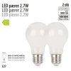 Led-Pærer*LED-pære standard 2,7 W E27 2-pk.