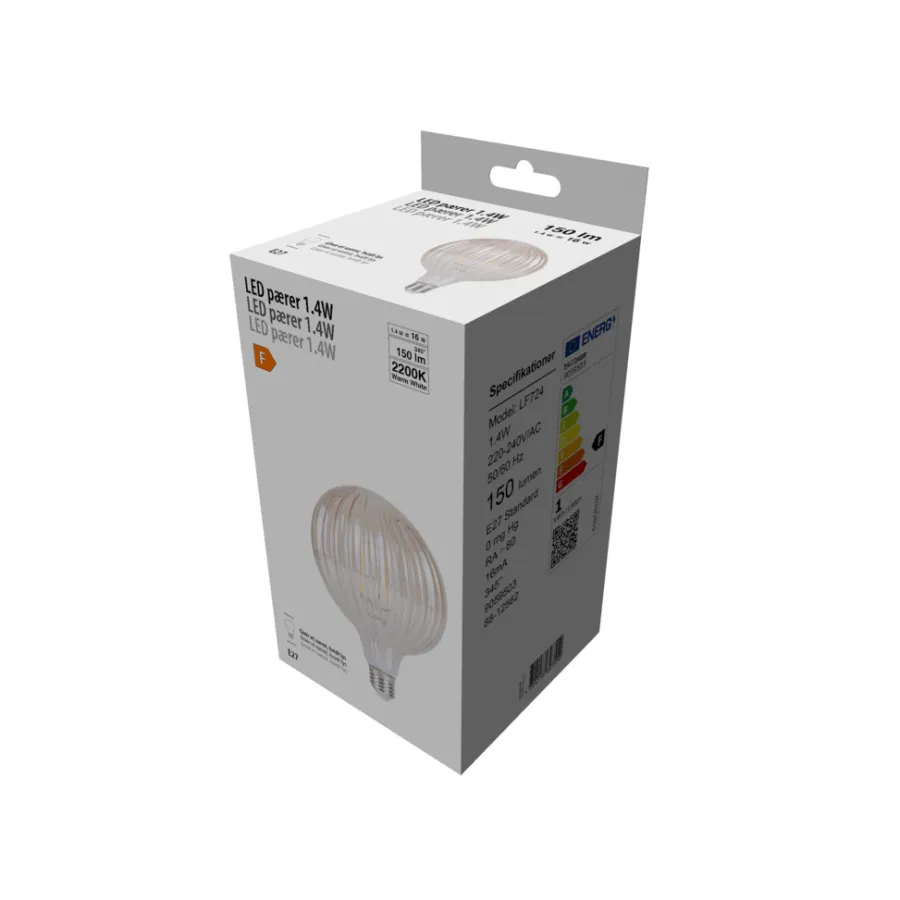 Led-Pærer*LED-pære Stripes Amber 1,4 W E27