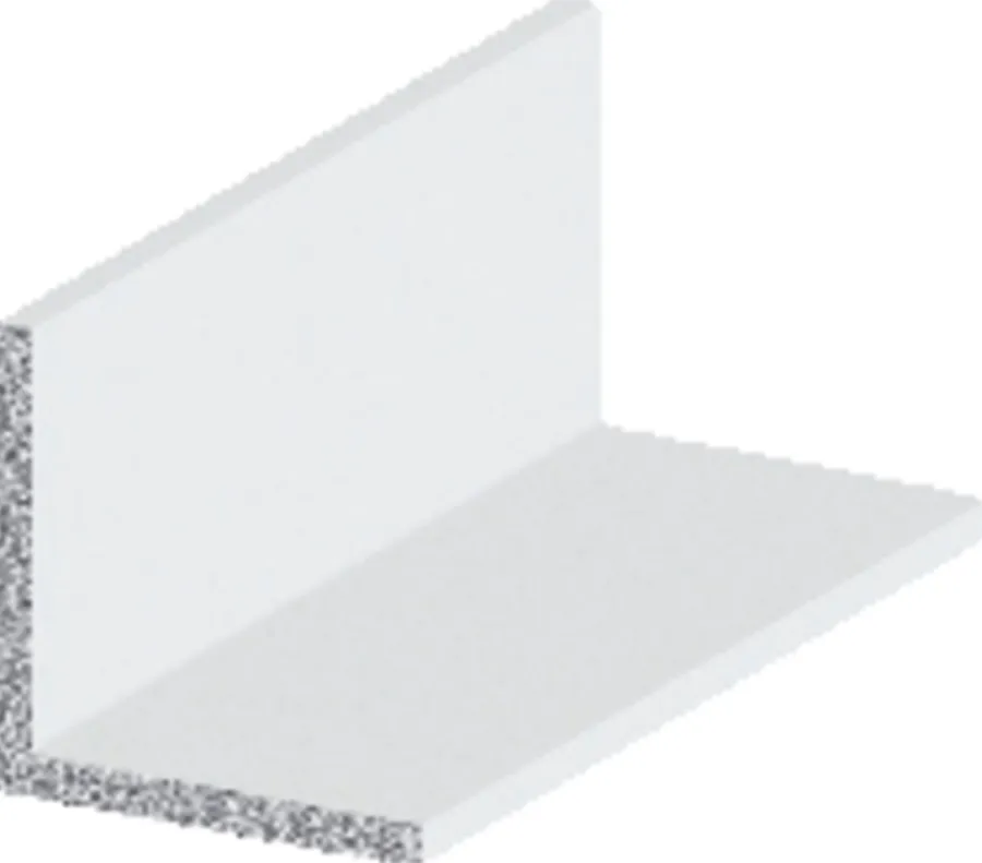Profillister*Listeprofil aluminium hvid 15 x 15 x 1000 mm