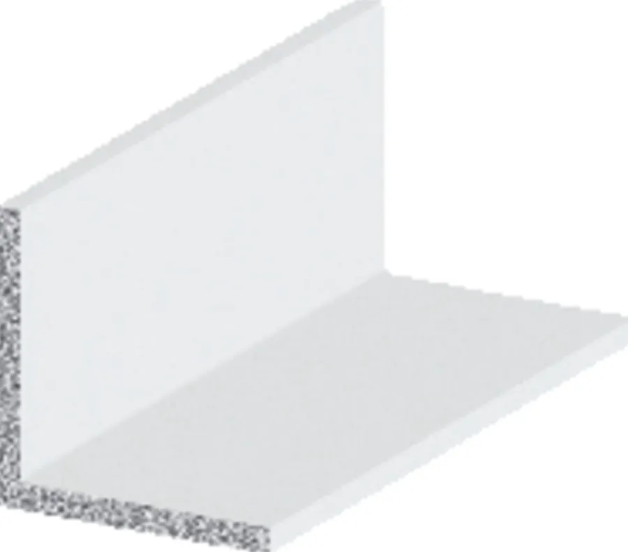 Profillister*Listeprofil aluminium hvid 25 x 25 x 1000 mm