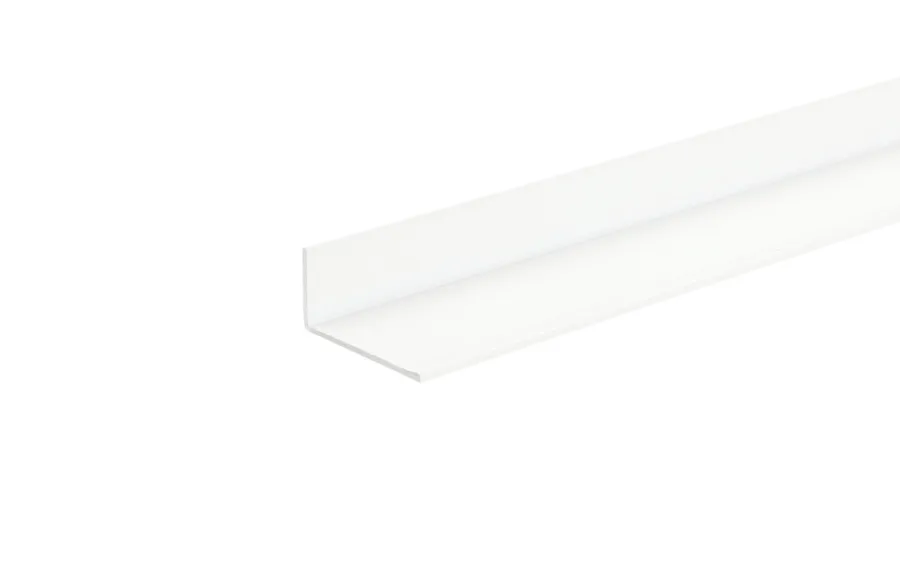 Profillister*Listeprofil aluminium hvid 25 x 25 x 1000 mm
