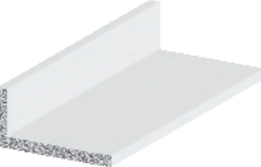Profillister*Listeprofil aluminium hvid 15 x 30 x 1000 mm