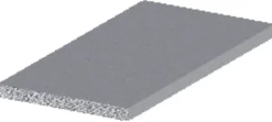 Profillister*Listeprofil flad alu 2 x 15 x 2000 mm