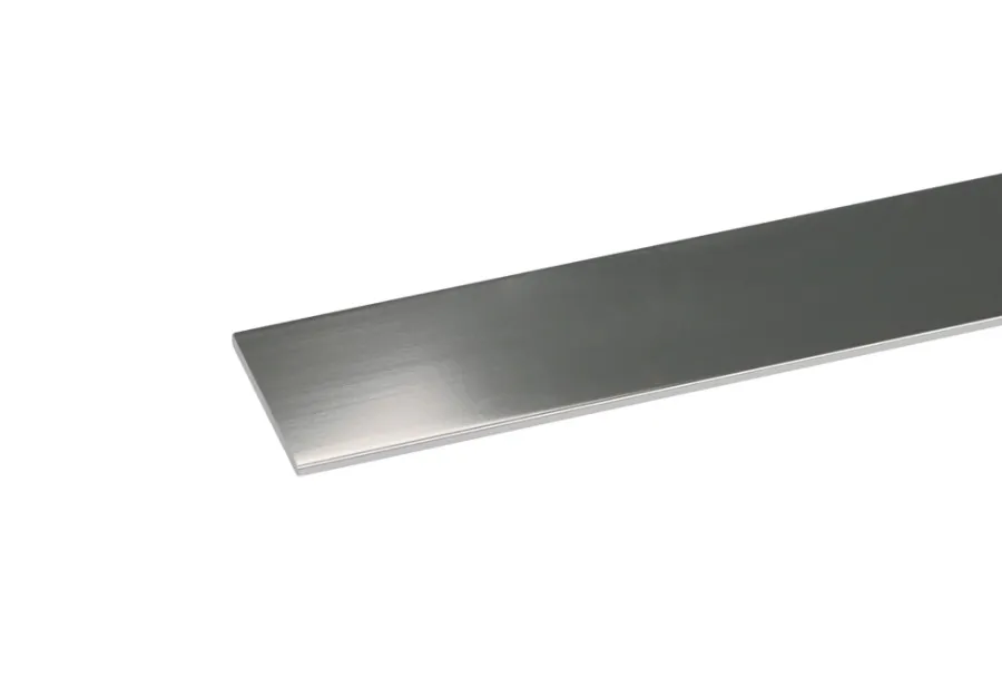 Profillister*Listeprofil flad 2 x 15 x 2000 mm Sølv