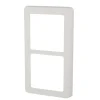 Lauritz Knudsen Tangenter & Rammer Til Stikkontakter*LK FUGA® designramme Base 63 2×1 modul lodret hvid