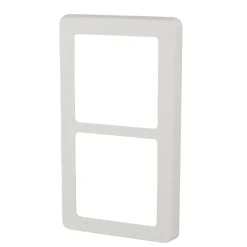 Lauritz Knudsen Tangenter & Rammer Til Stikkontakter*LK FUGA® designramme Base 63 2×1 modul lodret hvid