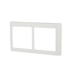 Lauritz Knudsen Tangenter & Rammer Til Stikkontakter*LK FUGA® designramme Soft 63 2×1 modul vandret hvid