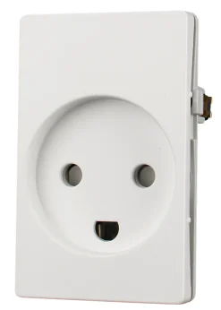 Lauritz Knudsen Stikkontakter & Afbrydere*LK FUGA® stikkontakt m/jord hvid 1,5 modul