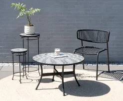 Sunlife® Haveborde|Loungemøbler*Loungebord Rom mosaik Ø76 cm - Multi/sort