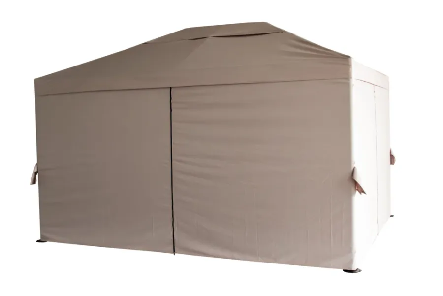 Pavilloner & Partytelte*Luksus pavillon 3 x 4 m beige og sort