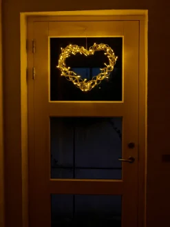 Stemning® Dekorativ Belysning - Udendørs*Lyshjerte 80 LED-pærer 40 cm